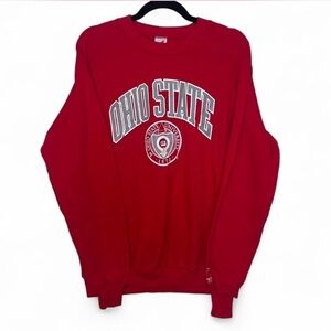 Vintage Ohio State Sweatshirt XL Red Jerzees Made in USA Crewneck